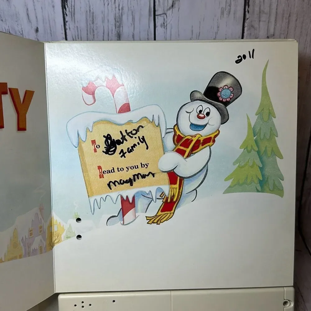 Hallmark Frosty the Snowman Recordable Storybook‎ Book 2011 ~ Tested, Works READ